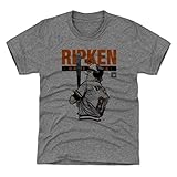 500レベルCal Ripken Jr。Baltimore野球ユースシャツ – Cal Ripken Jr。BattersボックスBaltimore Kids Medium (8Y) グレイ