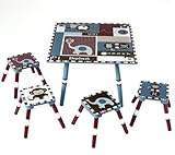 Levels of Discovery Jackson Table and 4 Stool Set, Multi-color [並行輸入品]