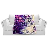 ブランケットウルトラソフトFuzzy 4サイズ！DIANOCHEデザインからby Julia Di SanoホームDecor Unique Designer芸術的スタイリッシュな寝室アイデアCouch