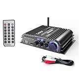 車載用マルチチャネルアンプ 4 * 400W 4.1ミニハイファイデジタルブルートゥースワイヤレスパワーアンプカーホームオーディオステレオスピーカーベースアンプ 使用時に安全で効率的で安定します