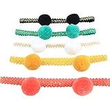 赤ちゃんの女の子の髪のバンド新生児のヘッドバンドかわいい髪の弓、5色