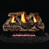 ピーターソンリアルファイアー20インチ分割オークログセットwith vent-free天然ガスANSI認定g9 Burner – 変数Flameリモート
