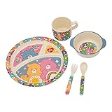 Vandor Care Bears 5 Piece Bamboo Mealtime Set (29004)