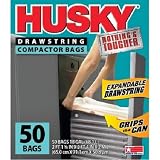 ポリAmericaハスキーhk18 X ds050 W Drawstring Compactorバッグ( 50パック)、18ガロン 2 Pack (18 gallon, 50 ct.) HK18XDS