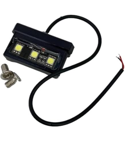 れん Amazon | デイトナ(Daytona) バイク用 ナンバー灯 ナンバー角度