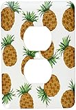 3dRose lsp_180355_6 Image of cartoon pineapples in a toss pattern - 2 Plug Outlet Cover [並行輸入品]