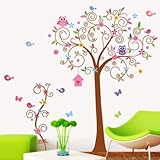 Brandream Kids Rooms Wall Sticker Cute Owls Birds Wall Decals Nursery Room Wall Stickers [並行輸入品]