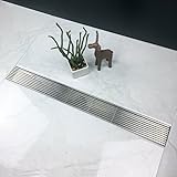 neodrain za3h01 LinearシャワーDrain withヒールガードGrate、24インチ、つや消し304ステンレススチール 24インチ ZA3-24-H01