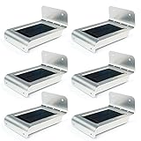 Uniquefire 6x 第二世代 ソーラー充電式LEDライト　16個LED電球　センサー搭載　アウトドアライト