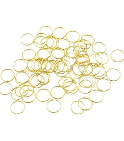 Amazon.co.jp: 【ハンドメイド素材店】 10mm 50個 KCゴールド 二重