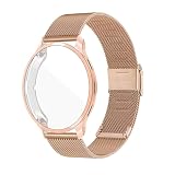 Garmin Venu 2 plus 2S mm 用メタルストラップ Garmin Venu 2plus対応 スクリーンプロテクターケース TPU ソフトカバーバンパー (rose_venu2s 40mm)