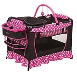 ベビーベッド 折りたたみ ディズニーベビー Disney Baby スイートワンダー プレイヤード ミニーマウス ドット柄 [並行輸入品]