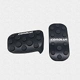 Boyous【最新型】トヨタ 新型カローラクロス/新型カローラ ツーリング/スポーツ/セダン 210系 高品質 アルミ ペダル 工具不要 SPORT TOURING専用設計 ブレーキ アクセル カバー 防キズ 防汚れ 滑り止め 2点セット（ブラック）