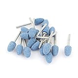 uxcell マウントポイント セラミックコーン 研磨 ロータリー ツール 10mm x 3mm 18個