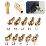 10 PC ゴールデン新しい 0.5 ～ 3.3 2 mm ドリルチャックコレットビットロータリーツールの 4.8 mm シャンク
