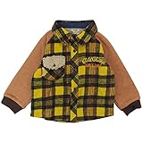 【秋冬物】 CHILD CHAMP(チャイルド チャンプ) バッファローチェック×杢裏毛切替ジャケット 90cm /GR NO.C-86153205