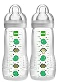 MAM Baby Bottle, Green, 11 Ounce, 2-Count (designs may vary) by MAM [並行輸入品]