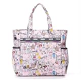 formanism 鮮やか カラフルキュート ポケット ジッパー トート マザーズバッグ レディース (A)