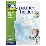 Baby Buddy(ベビーバディ) Baby Buddy ベビー バディ Bear Pacifier Holder ホワイトベア マルチ クリップ(シングル) 【アメリカ製】 Light blue 