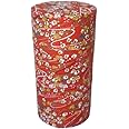 藤田金属 茶筒 スイト 和紙張り 日本製 200g レッド 025209
