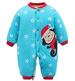 【SEBLES】 ベビー 赤ちゃん 選べる デザイン ラブリー ロンパース 厚手 着ぐるみ 全23種 サイズ 70cm 80cm 90cm 100cm クロスセット (Ｒライプ,70)