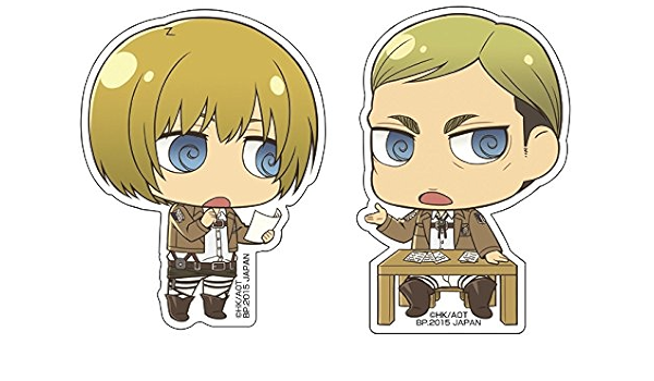 一番くじ 進撃の巨人 壁外調査女型捕縛作戦 H賞 サテンステッカー アルミン エルヴィン 単品 アニメ 萌えグッズ 通販 Amazon