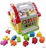 [Memtes]Memtes Musical Activity Cube Educational Play Center Toy, Shape Sorter Toy with Tons of Func