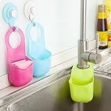 Generic rose red : SAE Fortion Creative Kitchen Sink Bathroom Hanging Strainer Organizer Storage Spo