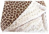 GoodDogBeds 60 by 72-Inch Cuddle Fabric Dog Blanket X-Large Brown Giraffe [並行輸入品]