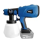 マキタ互換品 充電式 スプレーガン エアーガン 塗装 塗装ガン塗装機 塗料 塗料用 カップ 小型 スプレー コードレス 電動 マキタ 18V 14.4V バッテリー 対応 ※ バッテリー 充電器 別売 Longsafe (SPR03-BL)