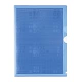 プラス カモフラージュ 仕切り付ホルダー・3ポケットA4 FL-131CH ブルー 89-581