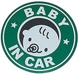 【Cat fight】自動車用 夜間 反射 baby in car ベビーインカ― 赤ちゃんが乗ってます マグネット ステッカー (A)