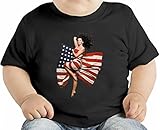 Sexy Flag Girl オーガニックベビーTシャツ 12 - 18 Months