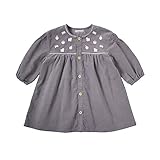 Hoppetta ポルカ シャツワンピース グレー 80cm 59504