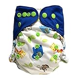 HappyEndings Night, NightTM Micro Fleece All In One Diaper (+Pocket & 5 Layer Charcoal Bamboo Insert