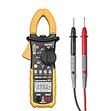 デジタルマルチメータ, Protmex MS2108 デジタルクランプメーター、 6600カウント 自動およびマニュアルレンジ AC / DC 真のRMS マルチメーター AC DC 電圧 現在 抵抗