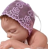 新生児 かわいすぎる 帽子 キッズ こども コットン 男の子 女の子 両用 (パープル)