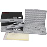 AideTek 4pcsBOX-ALL パーツケース チップ抵抗 チップコンデンサ 144値を確実に整理収納 専用ラベルシール付