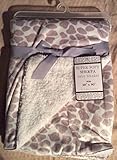 Super Soft Sherpa Baby Blanket Little Giraffe Gray by SL Baby Collection