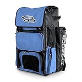 (ブームバー) Boombah スーパーパック バットパック – バックパックバージョン(車輪なし) – バット4本まで収納可–57色のカラーオプション – 野球またはソフトボール用 ブラック BPS