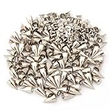 SODIAL(R)100個 ウォール 14ミリメートル 銀の弾丸リベットスタッド バッグ/靴/手袋