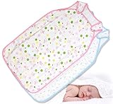 XSW綿の男の子の女の子ベビースリーピングバッグ2色の布 (ブルー)