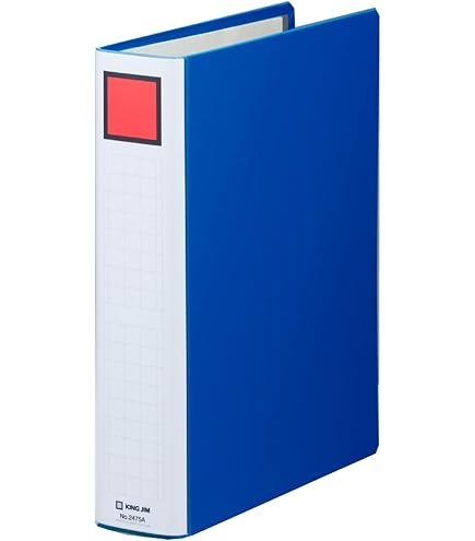 Amazon | キングジム キングファイルSD A4S 青 1475アオ | パイプ式