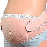 (マーシェル) Marshel ワンタッチ 3D 妊婦帯 腰の負担を軽減 簡単装着 腹帯 簡単 マジックテープ装着 ベージュ 全2サイズ L