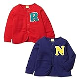 ベビー服 女の子 アウター カーディガン ムージョンジョン 格子天竺 サガラワッペン ハート 女児 ベビー (2.ネイビー/90cm)