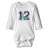 かわいい ボーイとガール シアトル シーホークス 背番号12 Tシャツ カジュアル White Size 18 Months