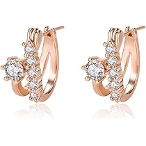 Amazon | K.L.Y ピアス レディース フープ 18金RGP リング ピアス 最 