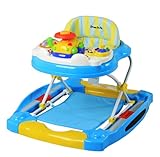 Dream On Me Evolution Entertainment Hub 2 in 1 Walker and Rocker, Blue by Dream On Me