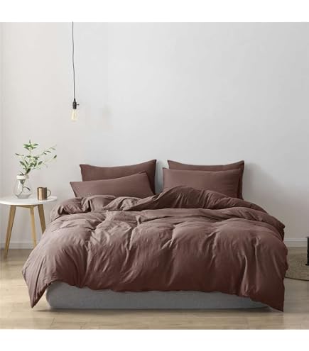 Amazon｜MR&HM サテンベッドシーツ、クイーンサイズシーツセット、4