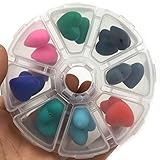 Kissteether DIYのシリコーンベビーテイリングネックレスキットフリーストレージケース完璧なベビーテザーギフト食品グレードのシリコーンテザー木製のビーズ離脱セーフティクラスプは、クリエイティ